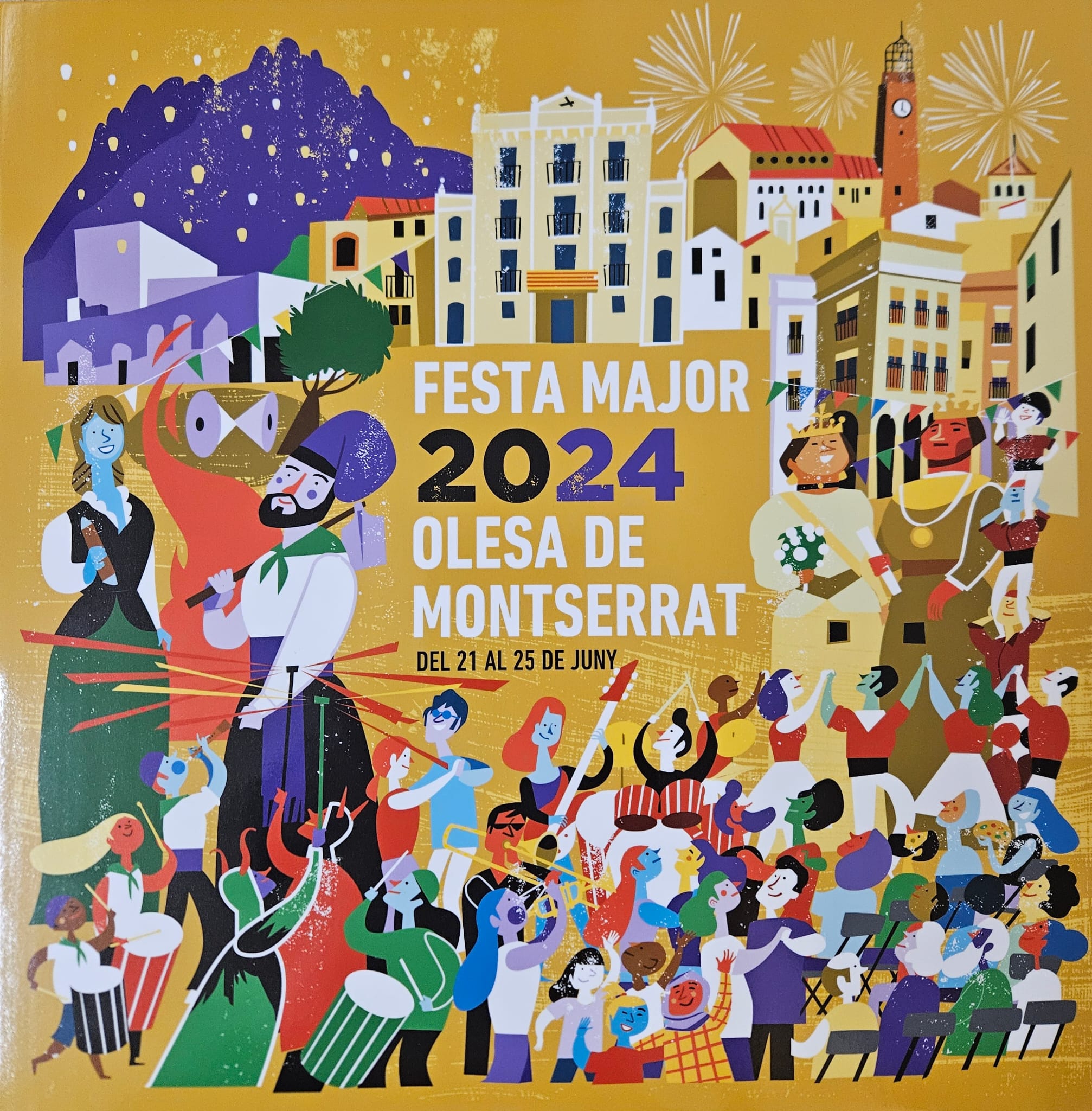 Cartell de la Festa Major d'Olesa 2024